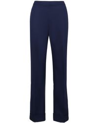 Aspesi - High-Rise Cotton Trousers - Lyst