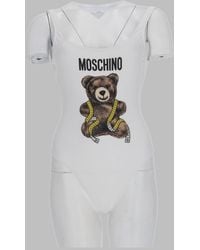Moschino - One-Piece Teddy Swimsuit Polyamide Swim Shorts - Lyst