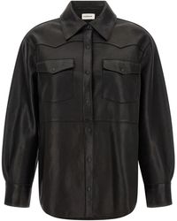 P.A.R.O.S.H. - P.A.R.O.S.H. Leather Shirt - Lyst