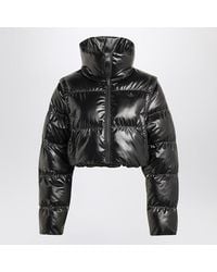 adidas Originals - Shiny Convertible Cropped Puffer Jacket - Lyst
