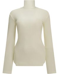 Max Mara - Wool Jersey Turtleneck Sweater - Lyst