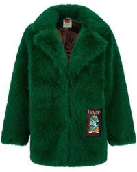 FARM Rio - Faux Fur Graphic Patch - Lyst