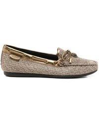 Kurt Geiger - Eagle Houndstooth Loafers - Lyst