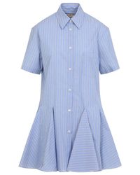 Marni - Embroidered Poplin Shirt Dress - Lyst
