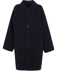 Sofie D ́hoore - "Carmine" Long Jacket With Collar And Buttons - Lyst