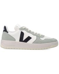 Veja - V-10 Leather Pure Clay Sneakers - Lyst