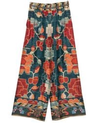 Pierre Louis Mascia - Printed Silk Trousers - Lyst