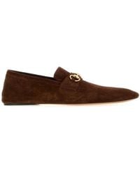 Gucci - Suede Loafers - Lyst