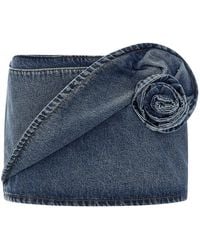 Magda Butrym - Mini Skirt With Ruffled Waist - Lyst