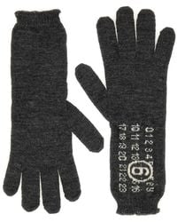 MM6 by Maison Margiela - Wool Gloves - Lyst