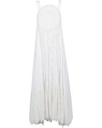 Loewe - Cotton Long Dress - Lyst