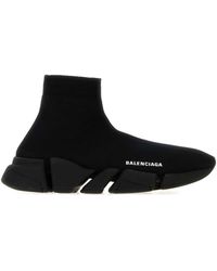 Balenciaga - Speed 2.0 Stretch-Knit Sock Trainers With Logo - Lyst