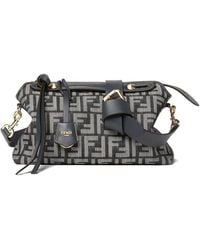 Marc Jacobs - By The Way Soft Medium Denim-Effect Ff Jacquard Bag - Lyst