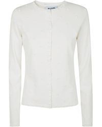 Blugirl Blumarine - Ecs Roses Applications Twin-Set Sweater - Lyst