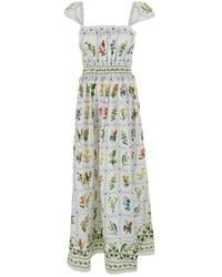 FARM Rio - "Tropical Porcelain" Off- Maxi Dress - Lyst
