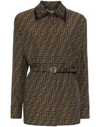 Fendi - Ff Canvas Jacket - Lyst