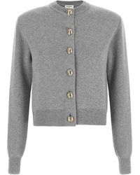Balmain - Sculpture Button Crew Neck Cardigan - Lyst