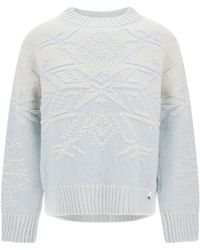 Herno - Vanisé-Inlay Snowflake-Motif Sweater - Lyst