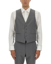 BOSS - Slim Fit Vest - Lyst