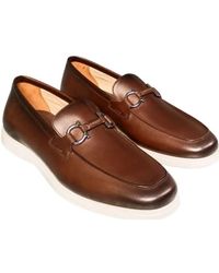 Ferragamo - Leather Flat Shoes - Lyst