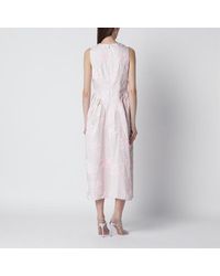 ROTATE BIRGER CHRISTENSEN Bridal Floral-Applique Midi Dress in White | Lyst