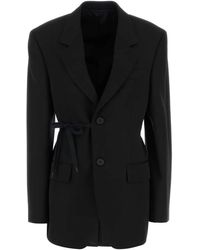 Balenciaga - Wrap Tailored Jacket - Lyst