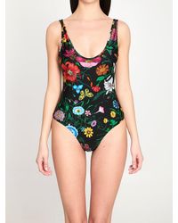Gucci Disney X Swimsuit in White | Lyst