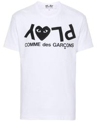 Comme des Garçons - Logo Cotton T-Shirt - Lyst