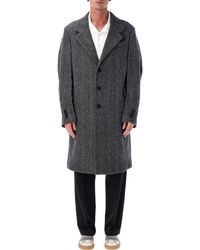 Givenchy - Herringbone Wool Overcoat - Lyst