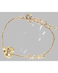Saint Laurent - Logo-Embellished Chain Bracelet - Lyst
