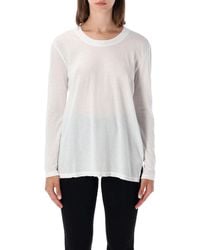 James Perse - Crlear Jersey Ls Tee - Lyst
