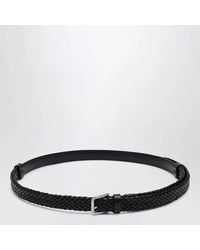 Dolce & Gabbana - Dolce & Gabbana Woven Leather Belt - Lyst