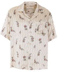 Valentino Garavani - Papier Floral Print Bowling Shirt - Lyst