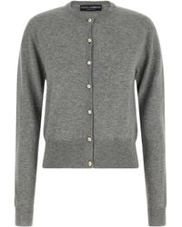 Dolce & Gabbana - Dolce & Gabbana Logo Buttons Cardigan - Lyst