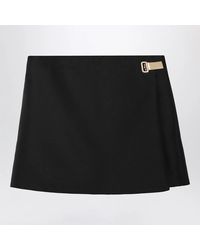 Balenciaga - Wool And Silk Mini Skirt - Lyst