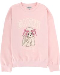 Ganni - "Poodle" Sweatshirt - Lyst