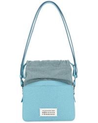 Maison Margiela - Leather And Fabric 5Ac Bucket Bag - Lyst