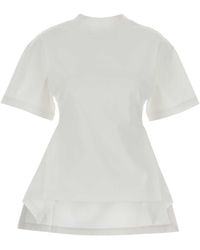 Alaïa - Cotton T-Shirt - Lyst