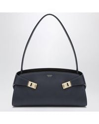 Ferragamo - Hug Eastwest/Dark Calfskin Shoulder Bag - Lyst