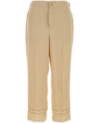 Gucci - Embroidered Silk Pant - Lyst