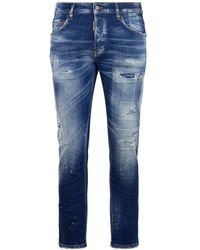 DSquared² - Cotton Elastane Pants - Lyst