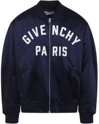 Givenchy - Cotton Satin Zipped Blouson - Lyst