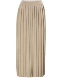 Fabiana Filippi - Long Pleated Skirt - Lyst