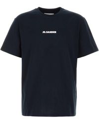 Jil Sander - Midnight Cotton T-Shirt - Lyst