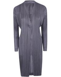 Pleats Please Issey Miyake - Pleats Please By Issey Miyake "Pleats Jacket" Coat - Lyst