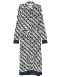 CASABLANCA - Check Jersey Monogram Midi Dress - Lyst