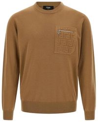 Fendi - Wool-Blend Sweater - Lyst