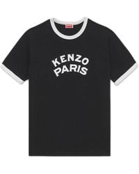 KENZO - Paris Emblem' Slim Cotton T-Shirt - Lyst