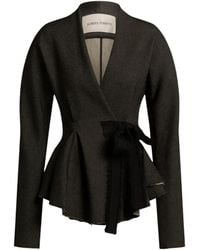 Alberta Ferretti - Fitted Jacket With Bow - Lyst