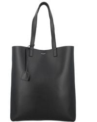 Saint Laurent - Bold Leather Shopping Bag - Lyst